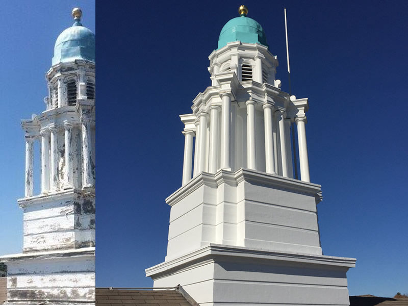 The Aulson Company Inc. - Historic Restoration Watertown Cupola Before and After